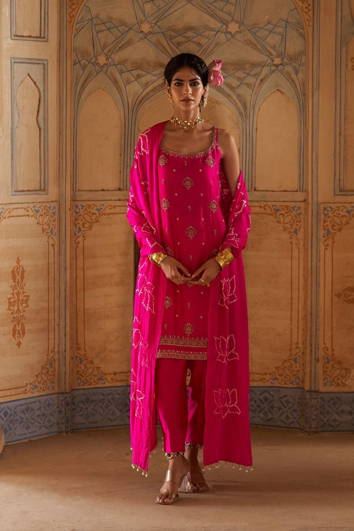Strappy Kamal Ka Phool Suit
