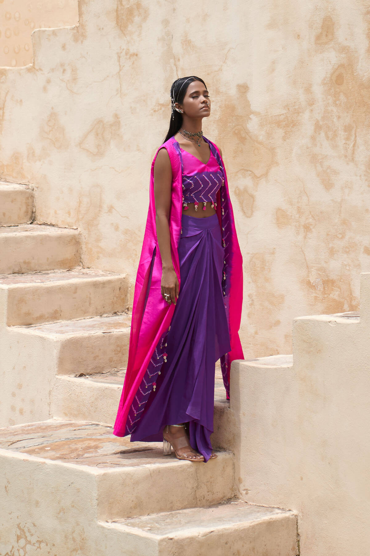 Double Cape Outfit