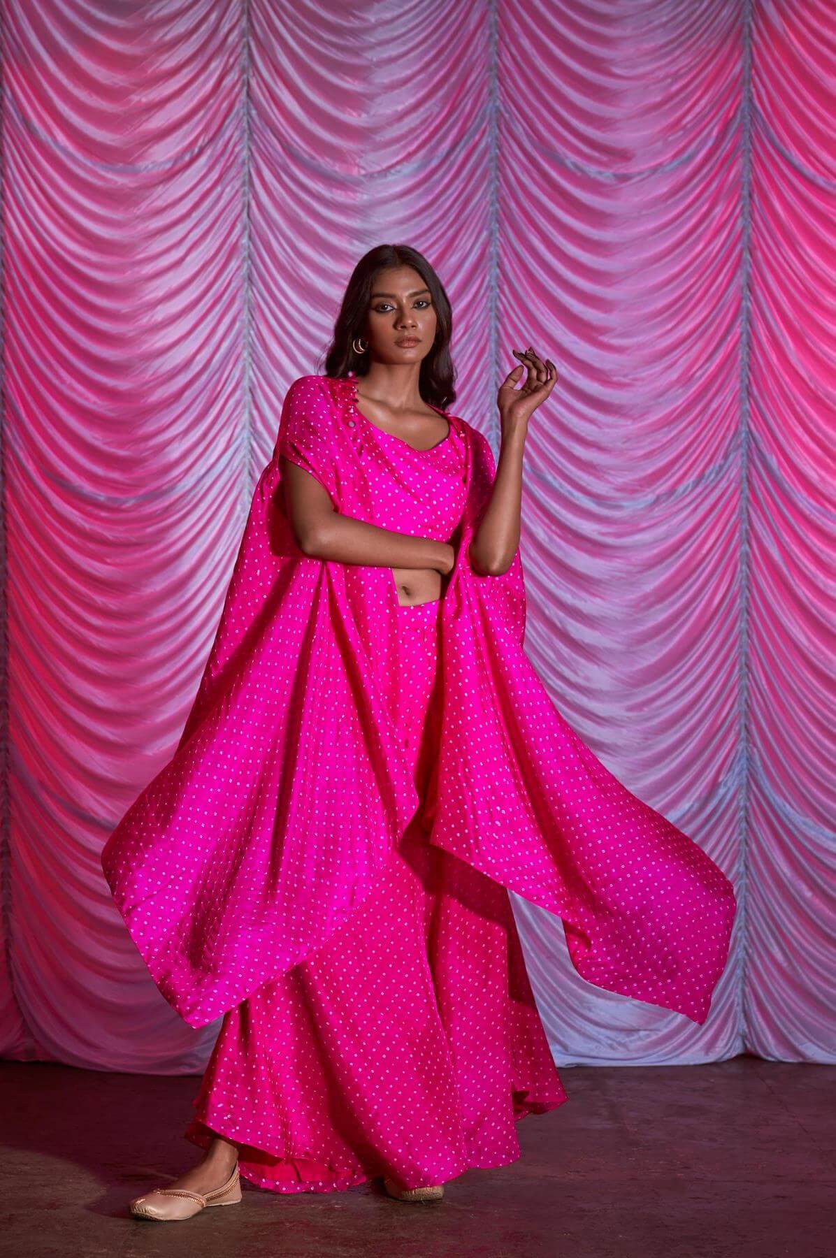 Bandhni fusion set