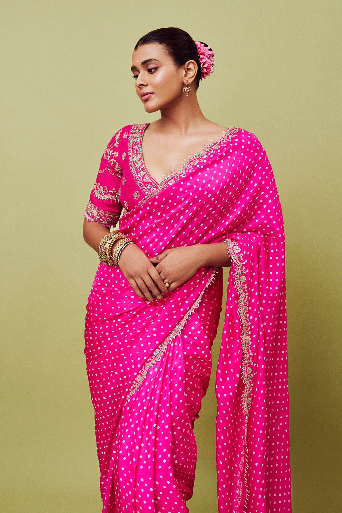 Saarang Bandhni Saree