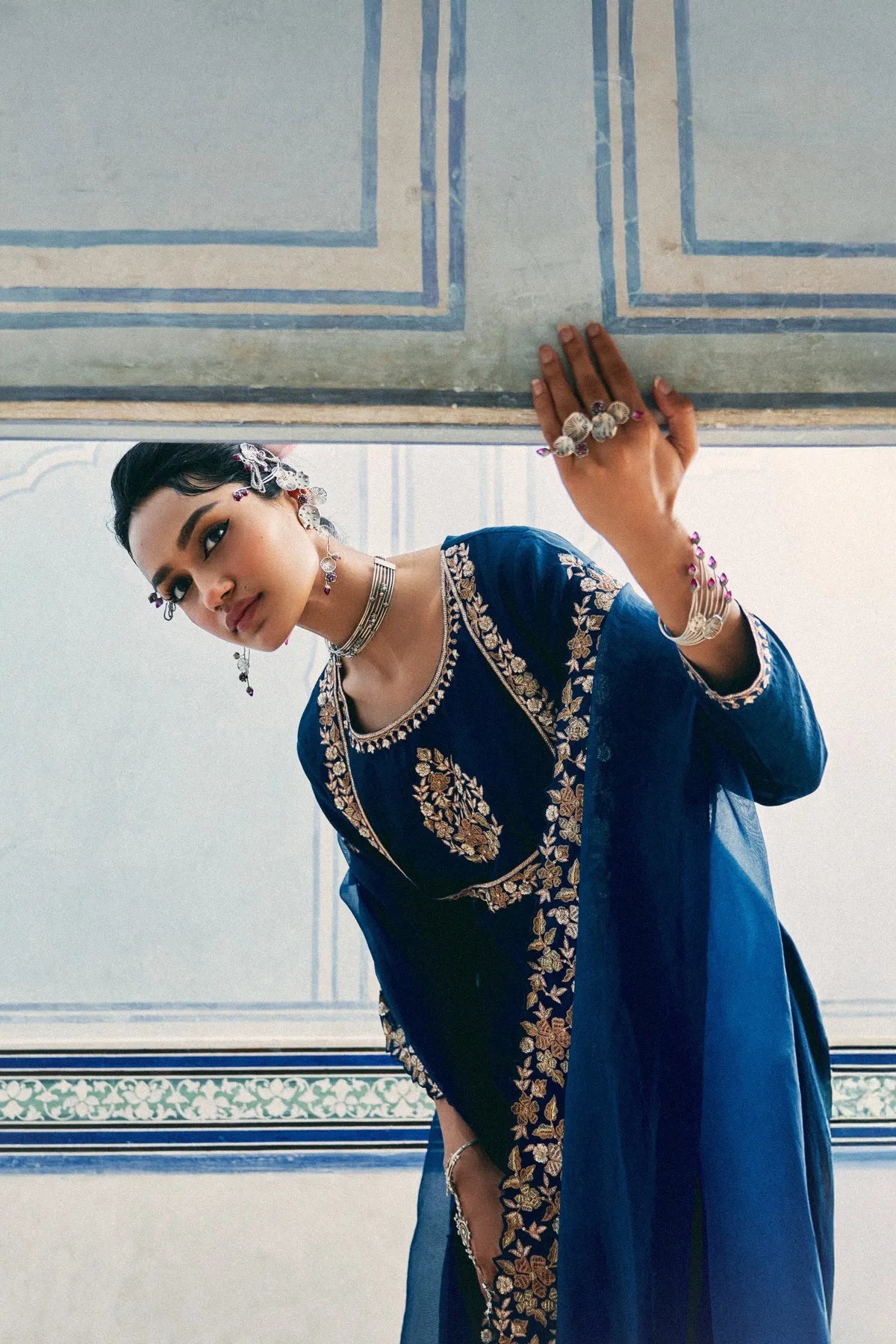 Floral mughal anarkali