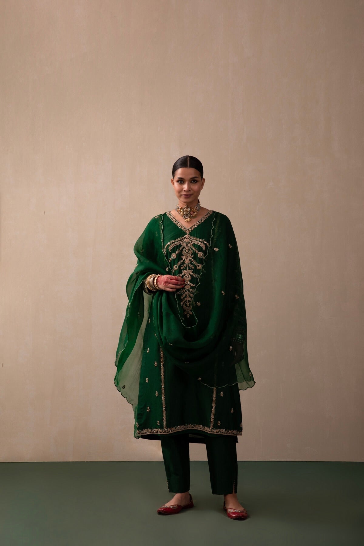 Chandbali Suit