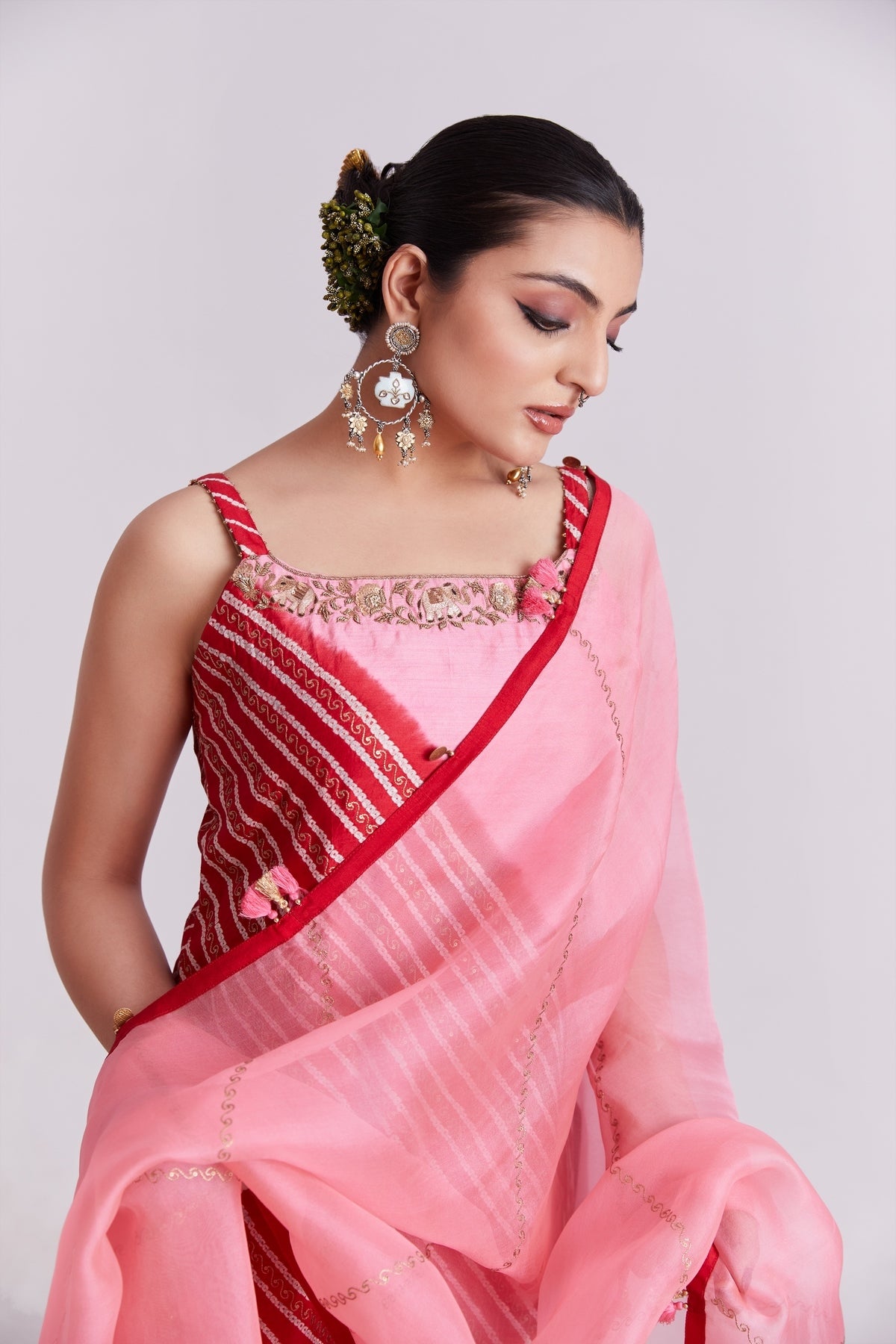Strappy Elephant Bandhni Kurta