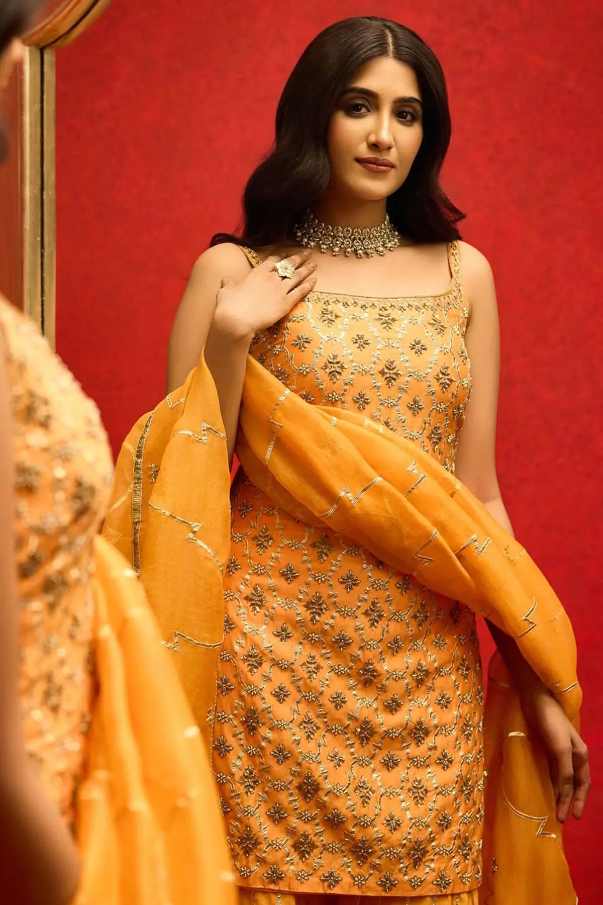 Saarang Sleeveless Signature Sharara Set