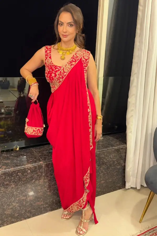 Drape Chandbali Saree